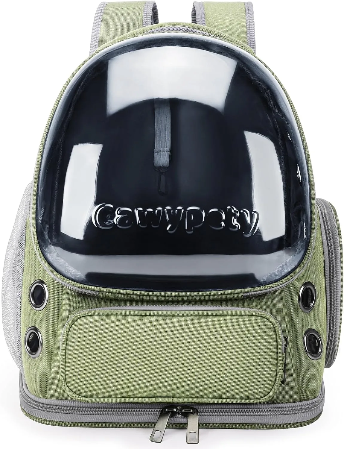 Cat Backpack Carrier, Breathable Cat Carrier Large Space Bubble Pet Backpack for Kitty Small Dog up to 15lbs, Transparent & Foldable Pet Carrier for Travel Hiking