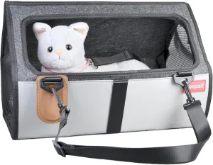 Cat Carrier,Dog Carriers for Small Dog, Airline Approved for Portable Pet Carrier, for Use Center Console pet Car Seat,Under Seat Airplane,Car Front/Rear seat,Vet, Flights & Home (Gray)