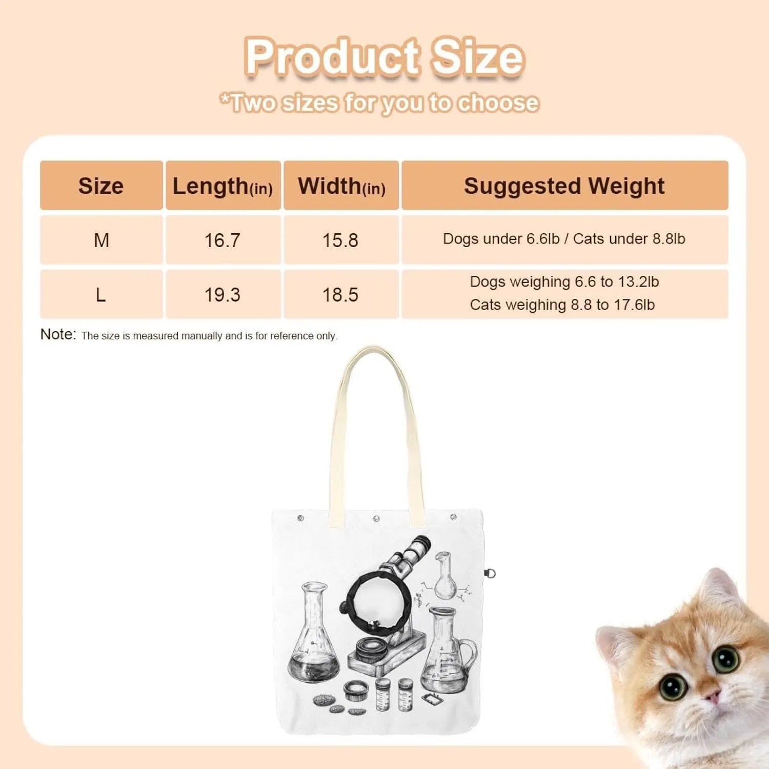 _Chemistry Scientific Education Elements (3) Cat Out Bag, Hands Free Show Head Cat Sling Carrier, Cat Restrainer Shoulder Bag for Outdoor Travel
