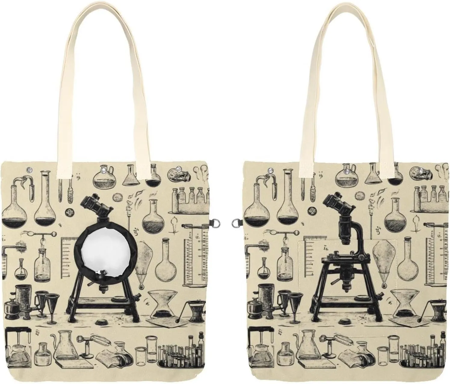 _Chemistry Scientific Education Elements Pet Shoulder Carrying Bag, Canvas Shoulder Bag Dog Carrier, Portable Cat Small Tote Chest Bag
