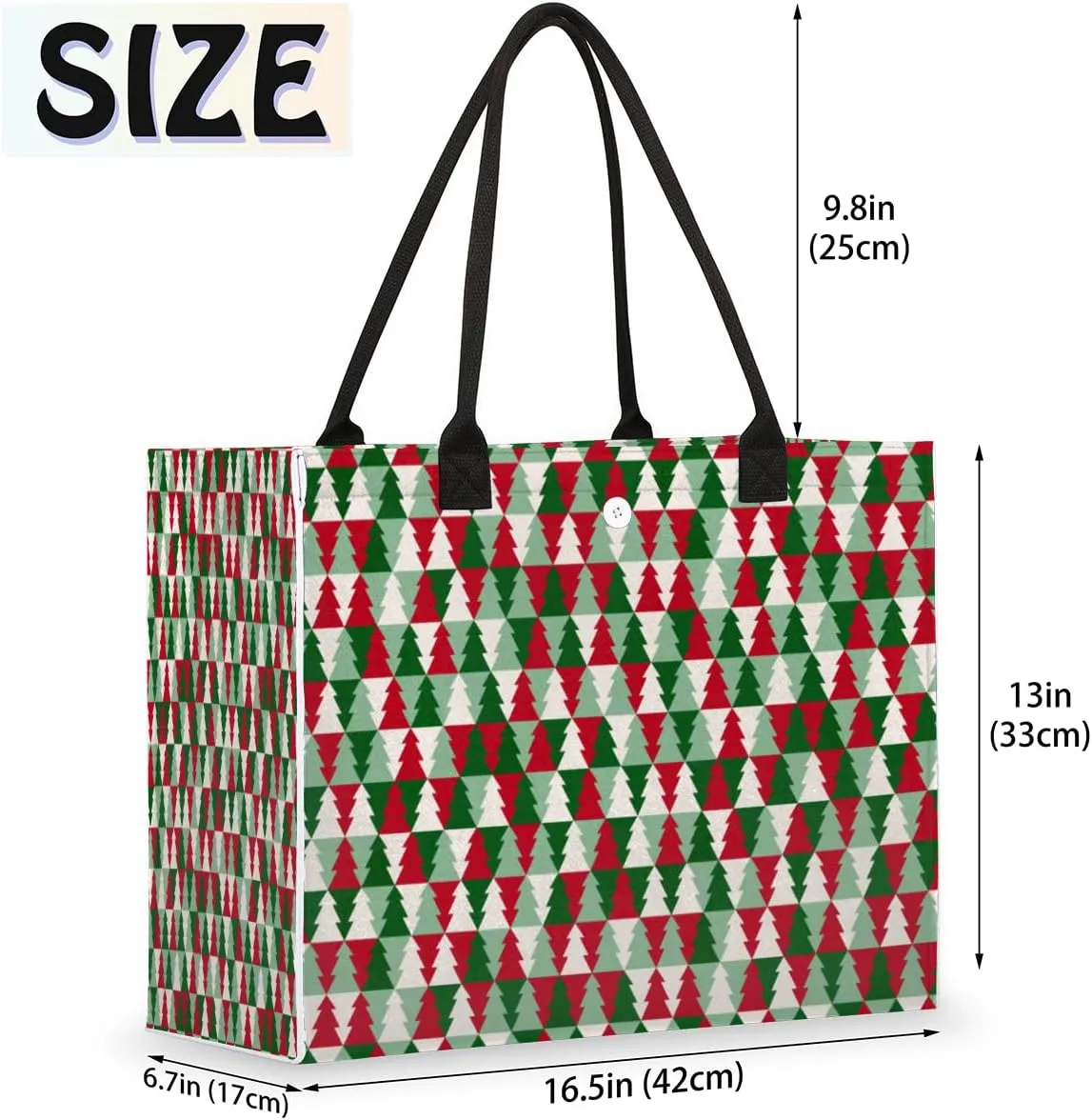 Cherry Retro Grunge Large Tote Bag Large Shoulder Bag For Women Teachers Nurses Work Shopping Travel Daily Use