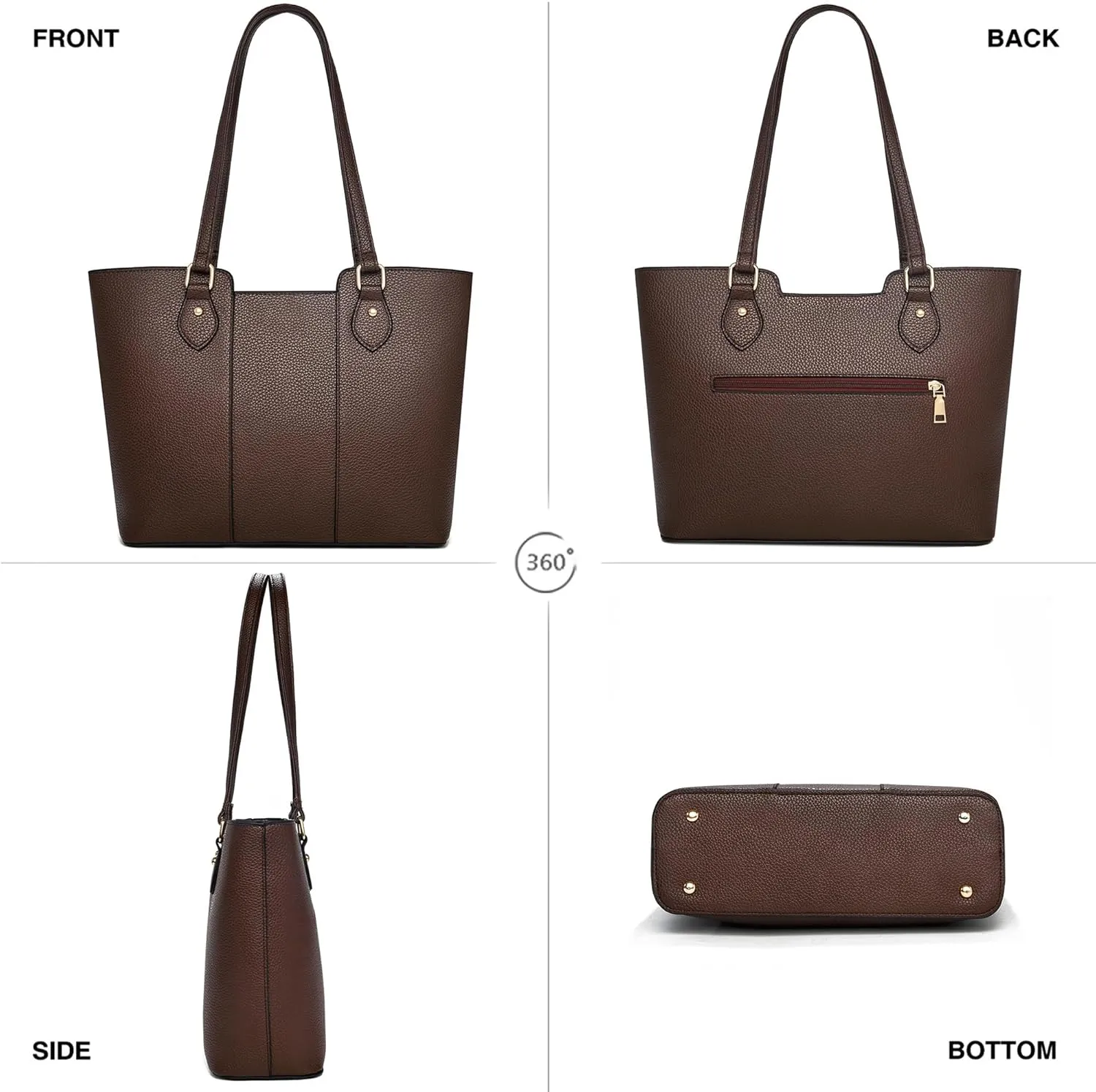 CHICAROUSAL Tote Bag for Women Large Handbags and Purses for Women PU Leather Womens Shoulder Bags