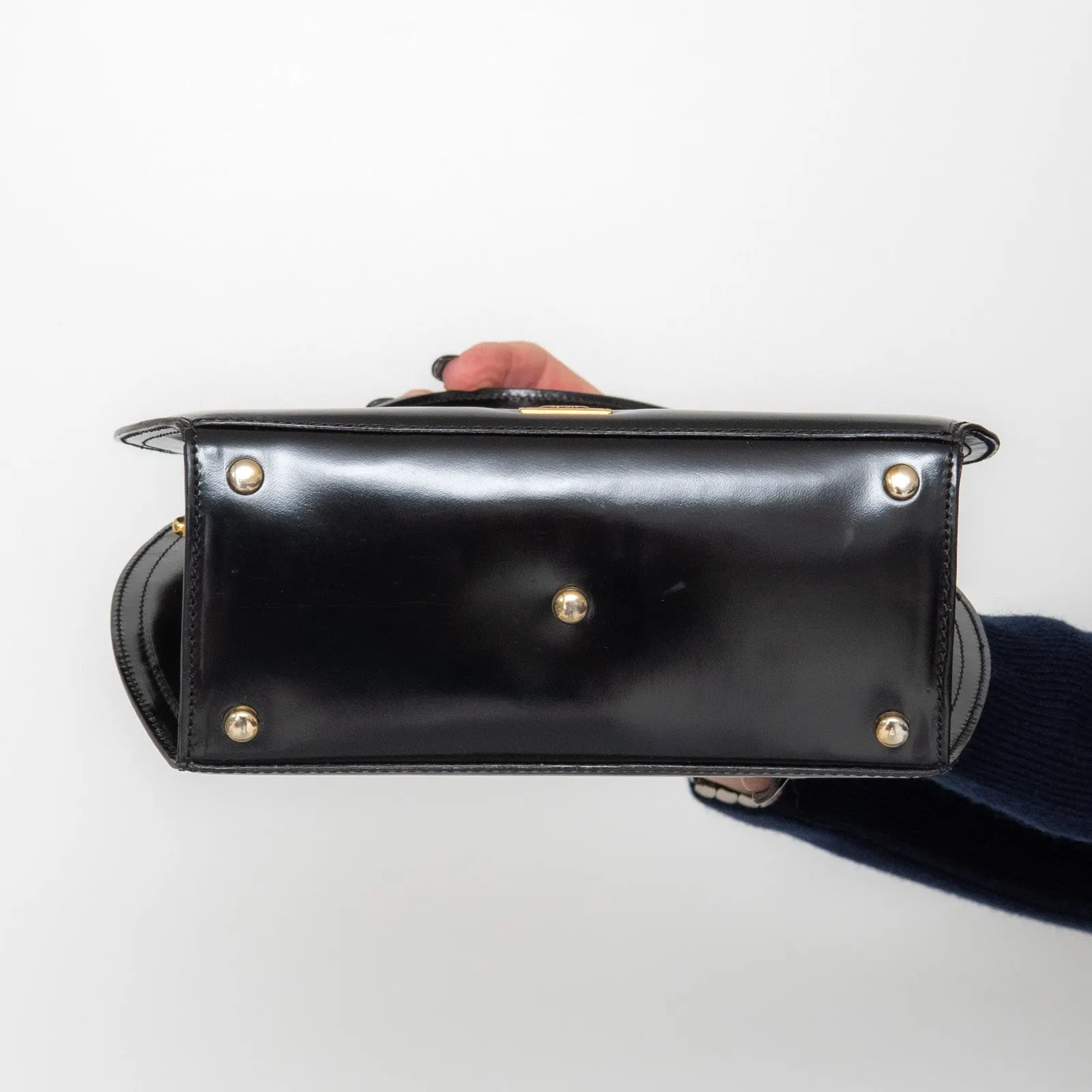 Clear communication Bag Shockproof Moschino Black Leather