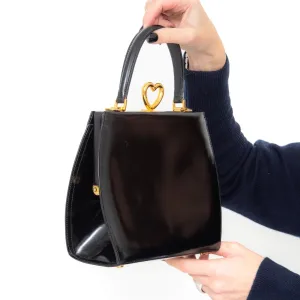 Clear communication Bag Shockproof Moschino Black Leather