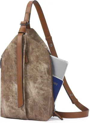 CLUCI Crossbody Bags for Women, Denim Sling Bags for Women, Cross Body Bag for Woman,Leather Cross Body Bag Daypack