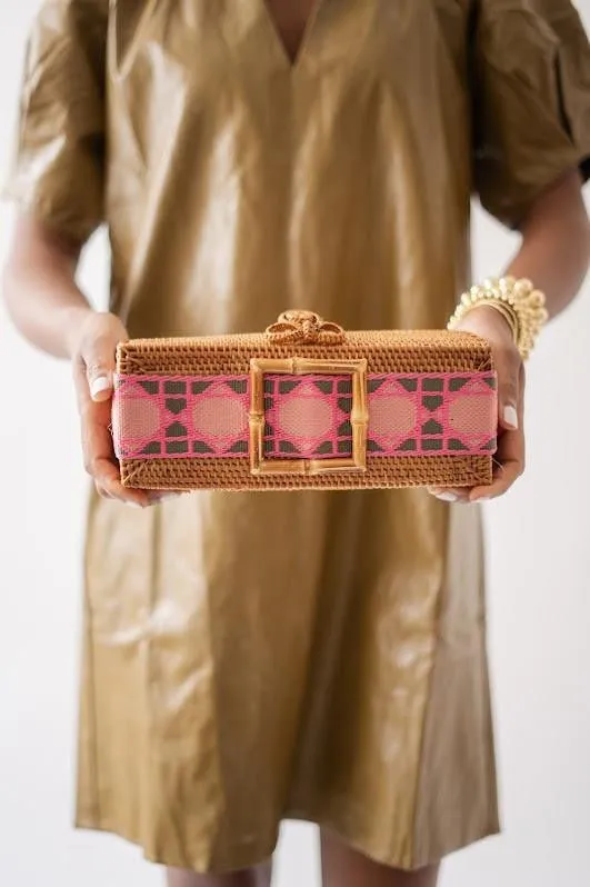 Colette - Pink Shanghai Band with Bamboo Buckle