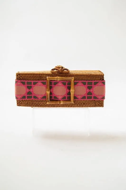 Colette - Pink Shanghai Band with Bamboo Buckle