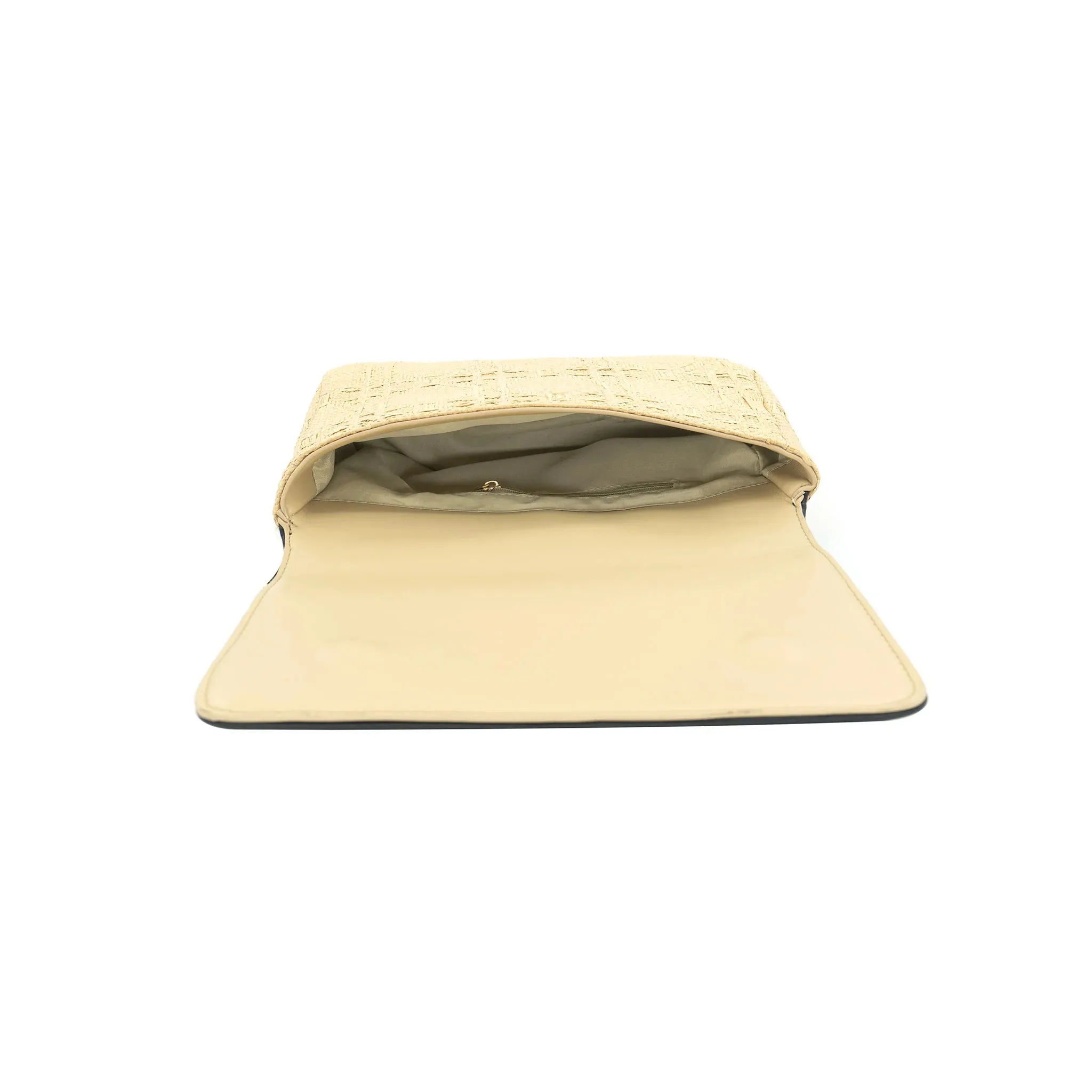 Combo Straw Clutch Bag
