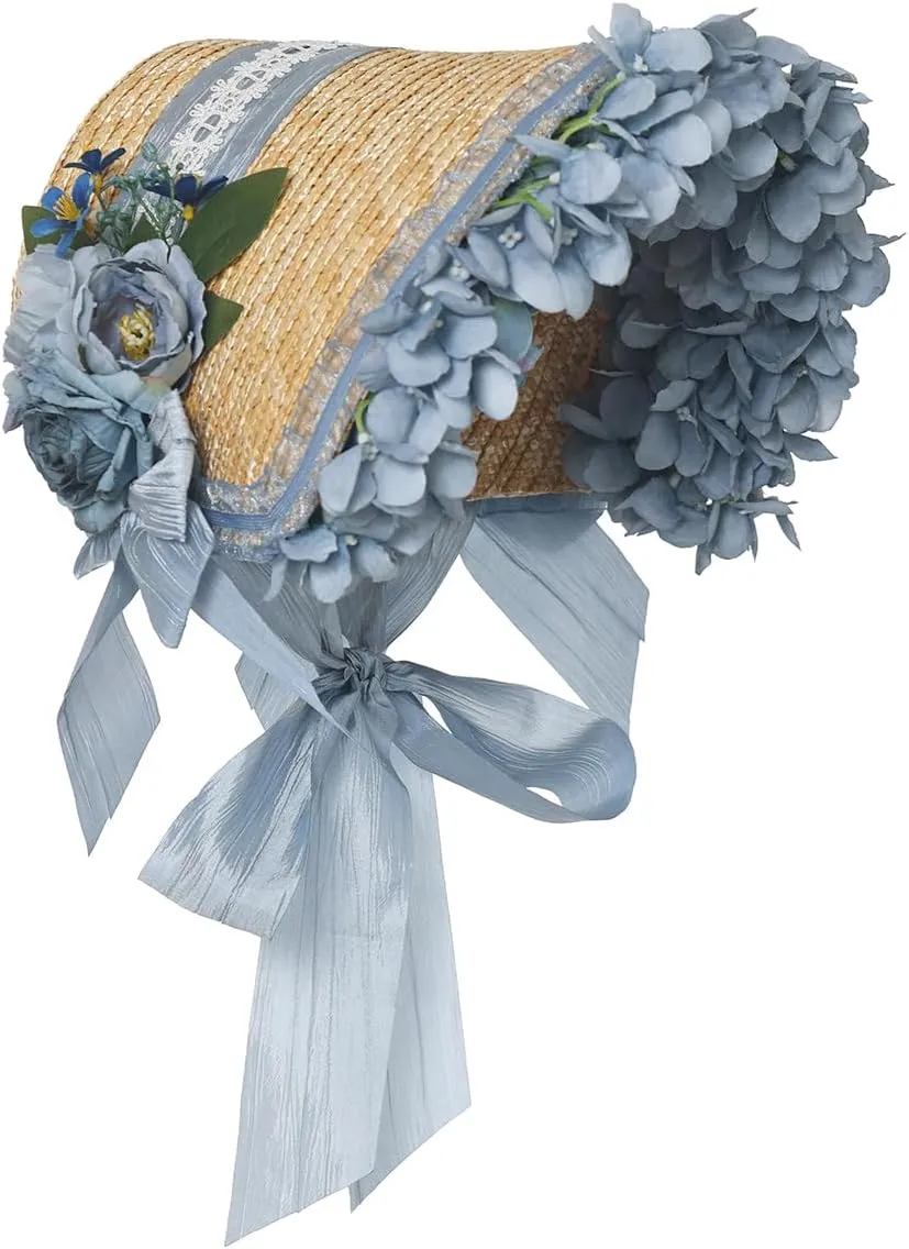 COSDREAMER Womens Victorian Hat Vintage Tea Party Sun Hat Flat