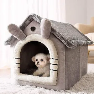 Cozy Plush Pet Bed - Warm Dog  Cat House