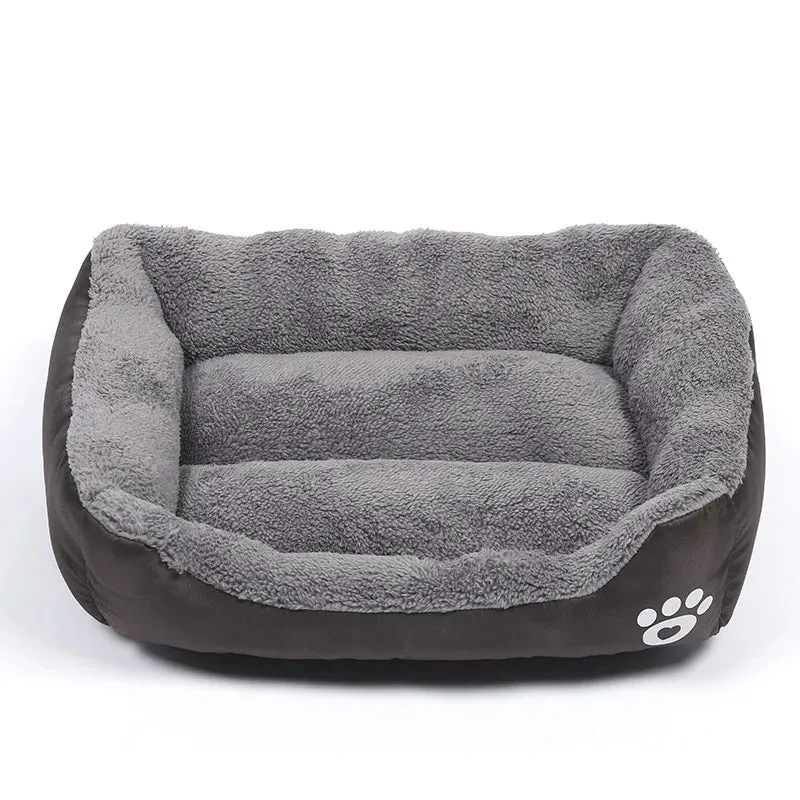 Cozy Square Pet Bed for Cats & Dogs