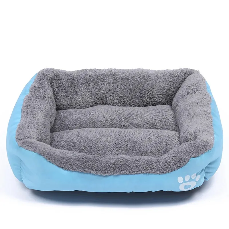 Cozy Square Pet Bed for Cats & Dogs
