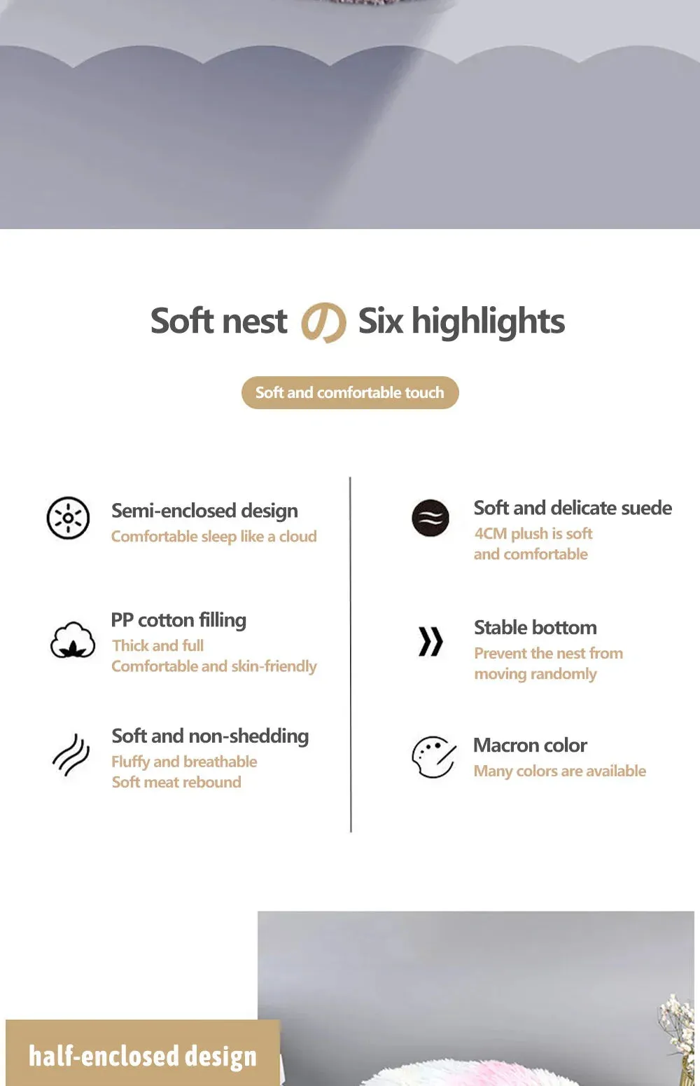 CozyNest Super Soft Plush Pet Bed for Ultimate Comfort