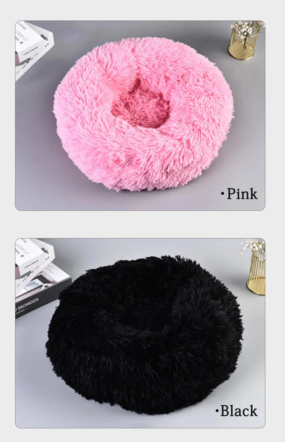 CozyNest Super Soft Plush Pet Bed for Ultimate Comfort