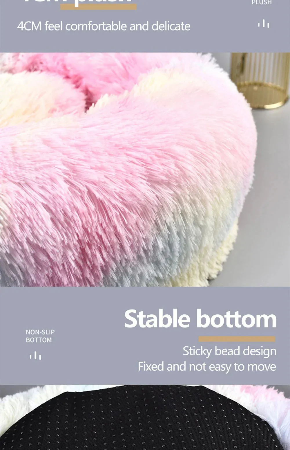 CozyNest Super Soft Plush Pet Bed for Ultimate Comfort
