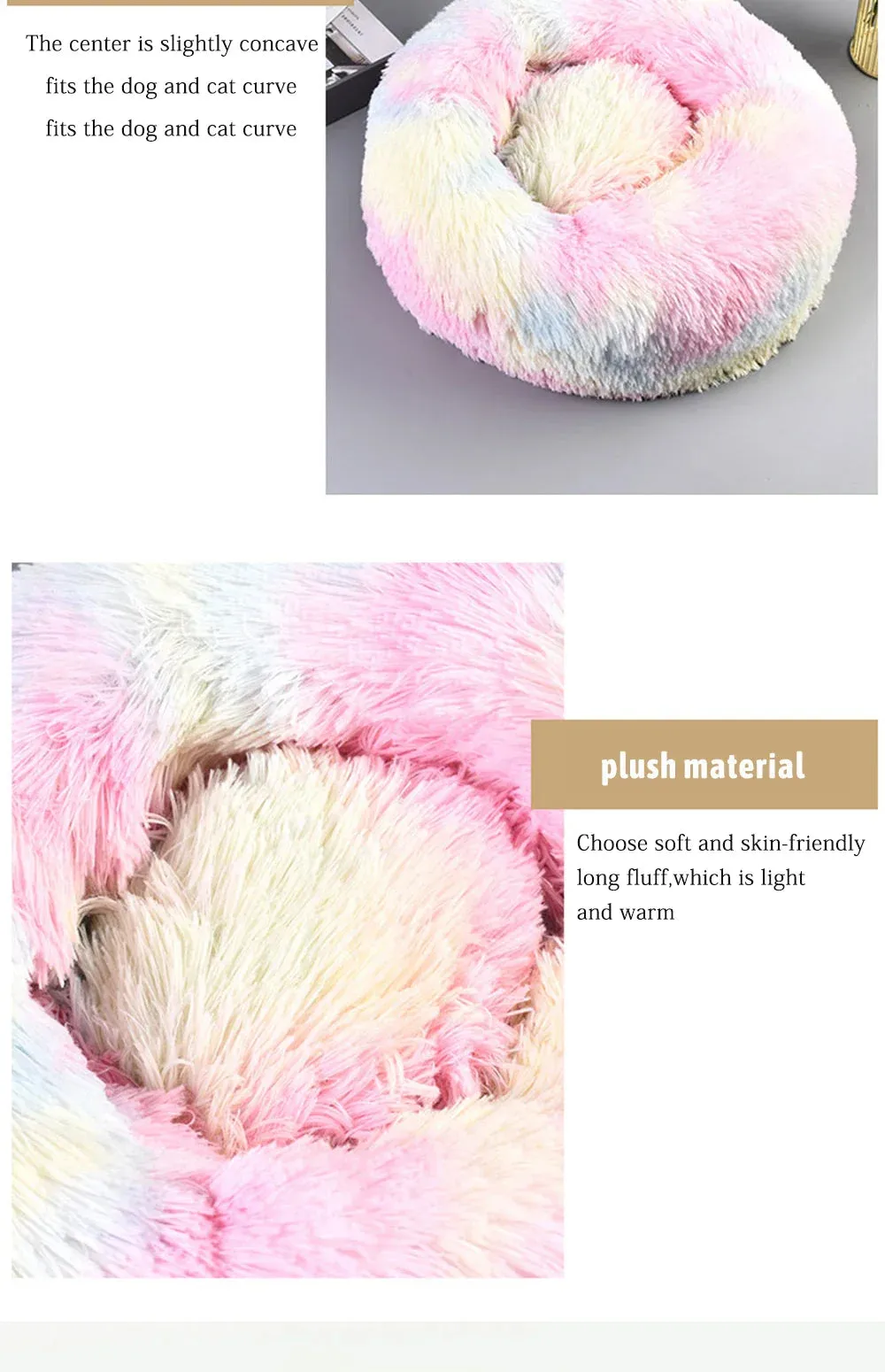 CozyNest Super Soft Plush Pet Bed for Ultimate Comfort