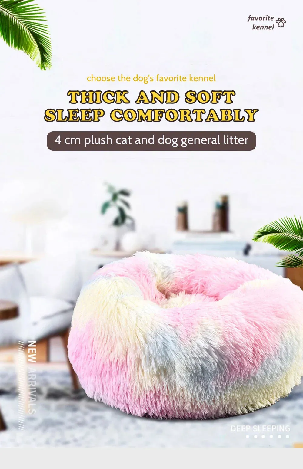 CozyNest Super Soft Plush Pet Bed for Ultimate Comfort