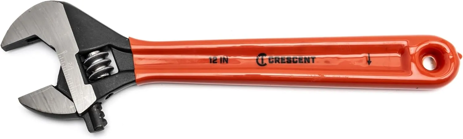 Crescent 12" Adjustable Black Oxide Cushion Grip Wrench - Carded - AT212CVS