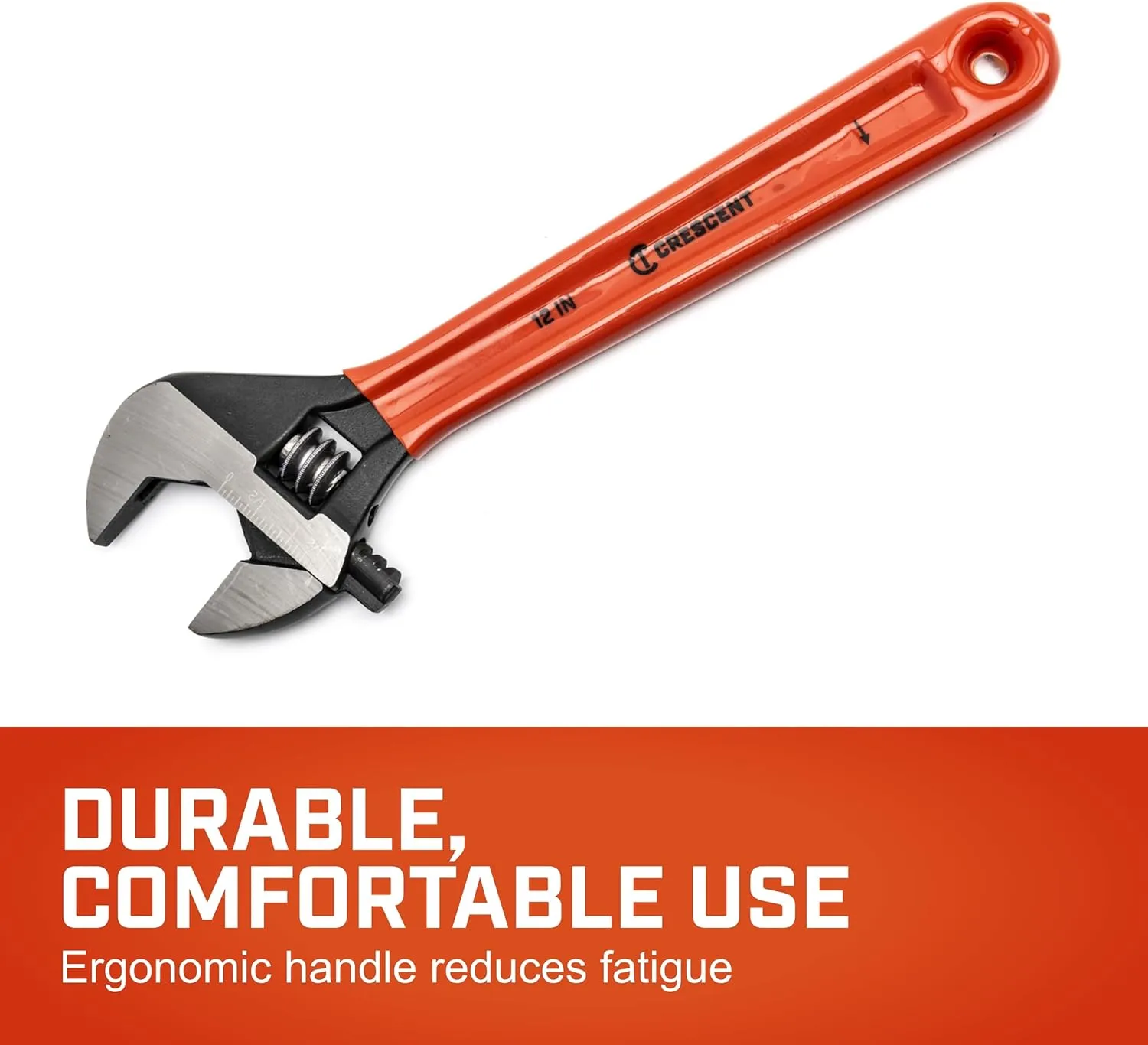 Crescent 12" Adjustable Black Oxide Cushion Grip Wrench - Carded - AT212CVS