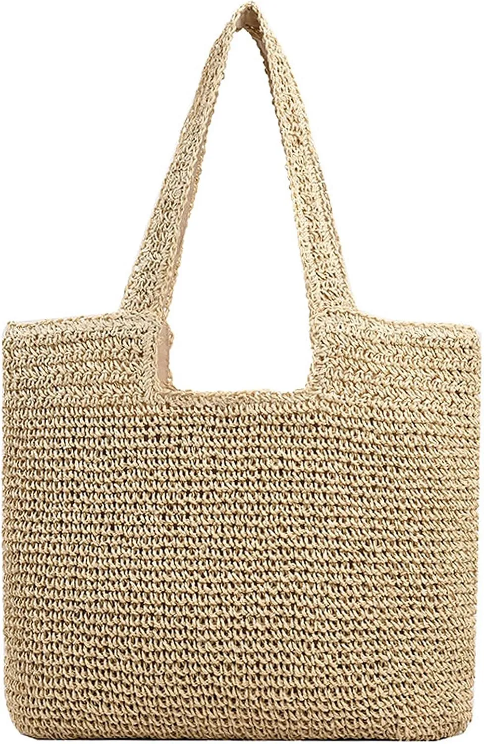 Crescent Straw Shoulder Handbag for Women Summer Beach Tote Raffia Woven Purse Hobo Underarm Bag 2025