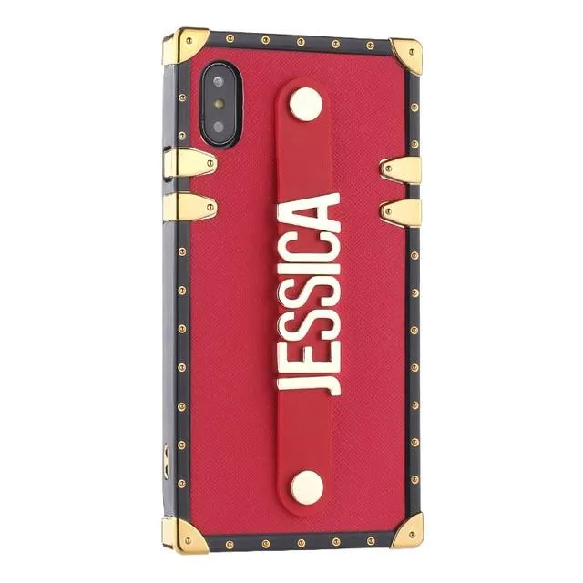 Custom Leather Square iPhone Case