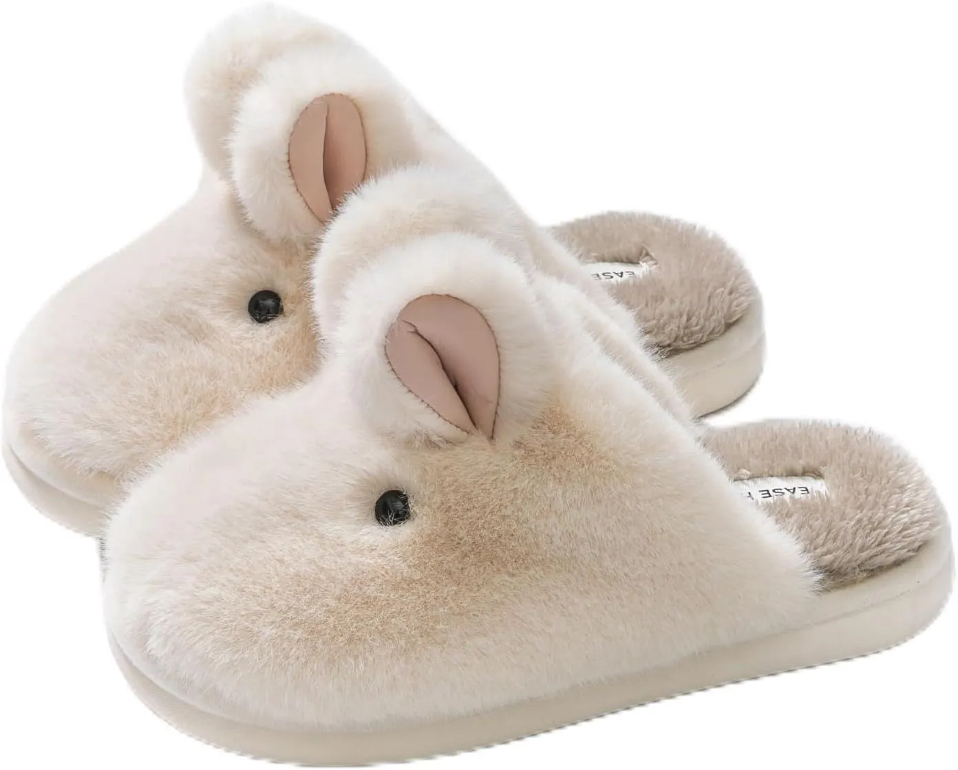 Cute Rabbit Cotton Slippers - Warm, Breathable, and Non-Slip Indoor Shoes