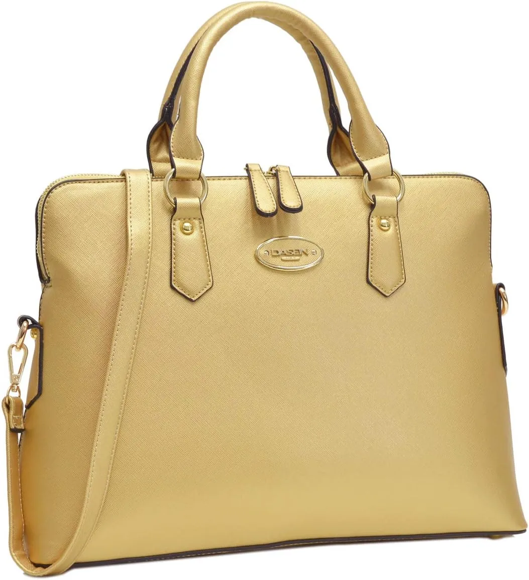 Dasein Women Two Tone Tote Colorblock Purses Handbags for Women Shoulder Work Bag