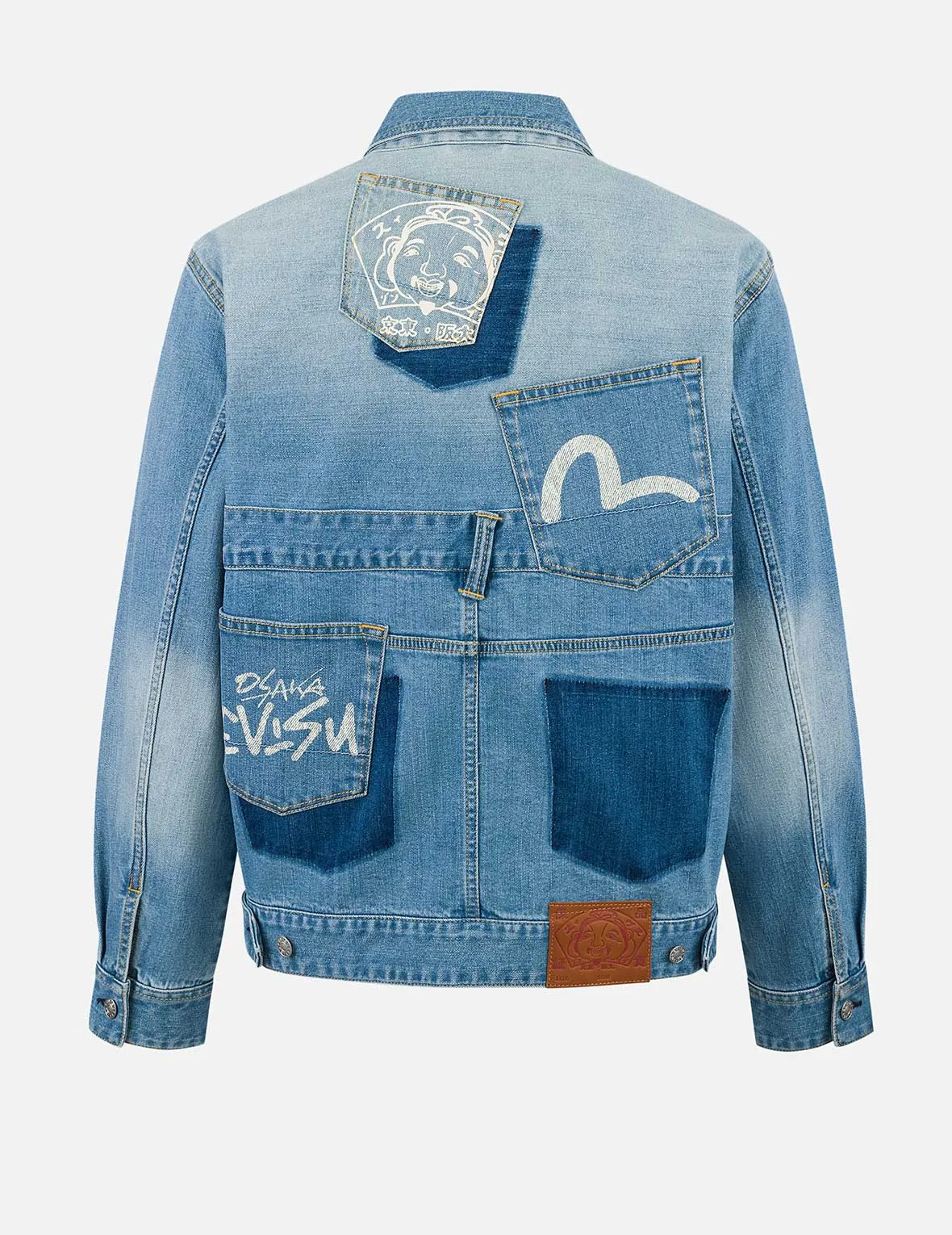 Deconstructed with Multi-pocket Loose Fit Denim Jacket