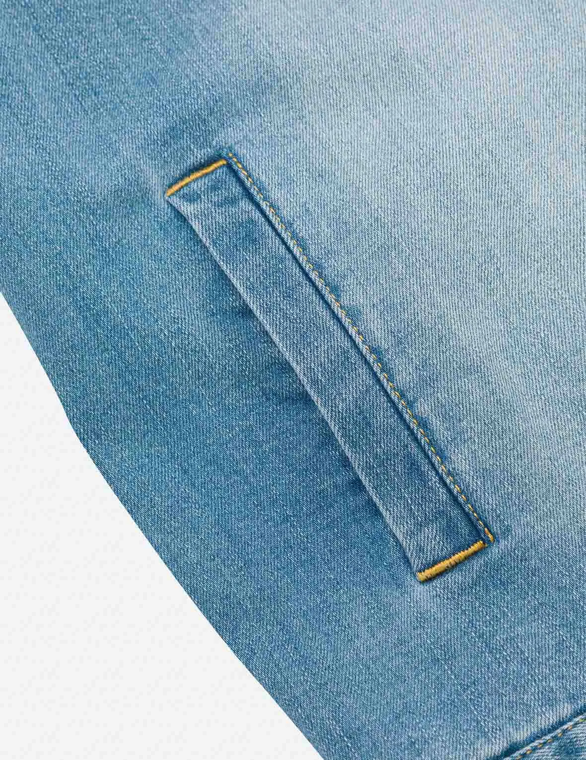 Deconstructed with Multi-pocket Loose Fit Denim Jacket