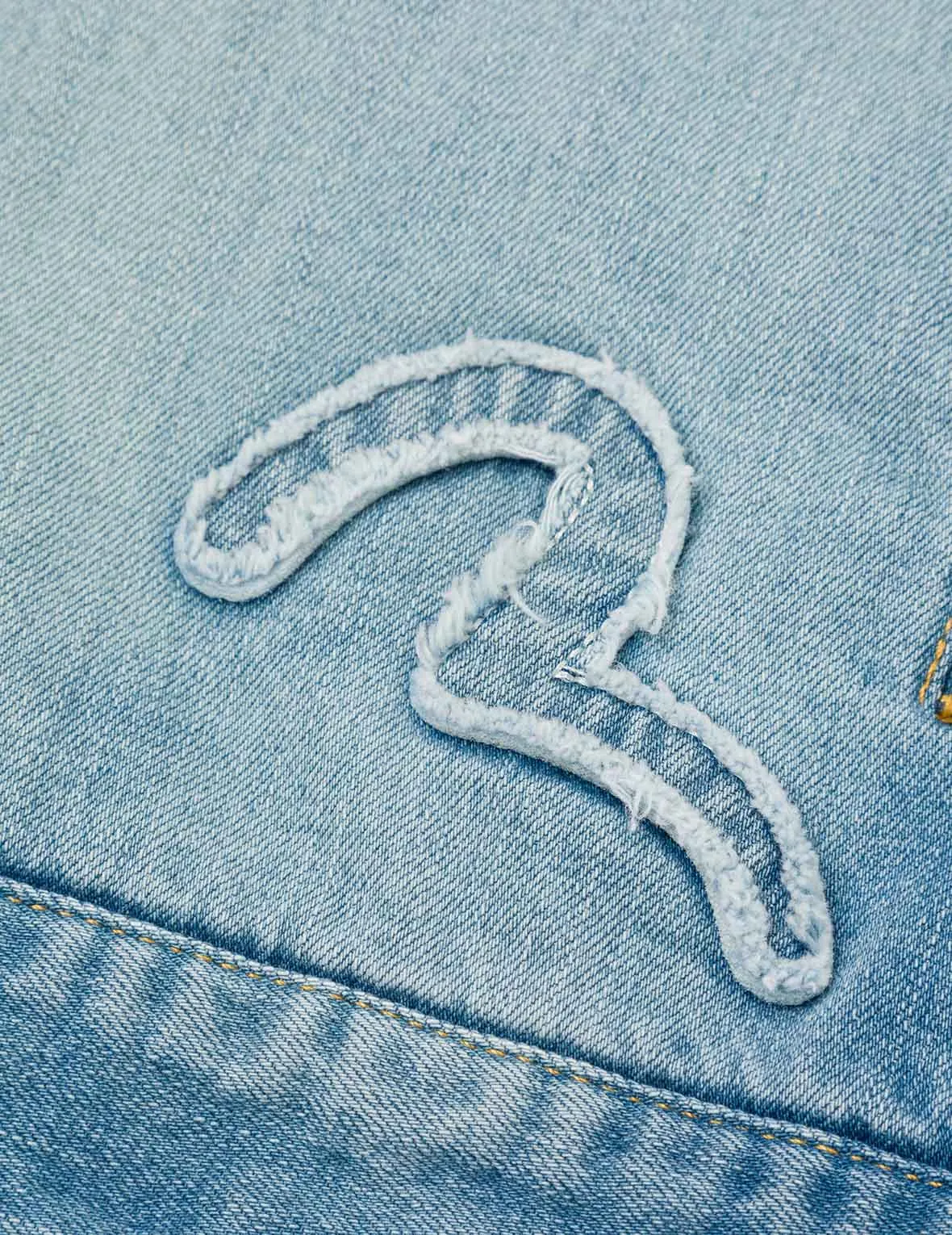 Deconstructed with Multi-pocket Loose Fit Denim Jacket