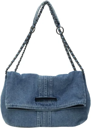 Denim Purse for Women Jean Purses Tote Bag for Womens Handbags Work Bags Shoulder Bag Crossbody Bags for Women