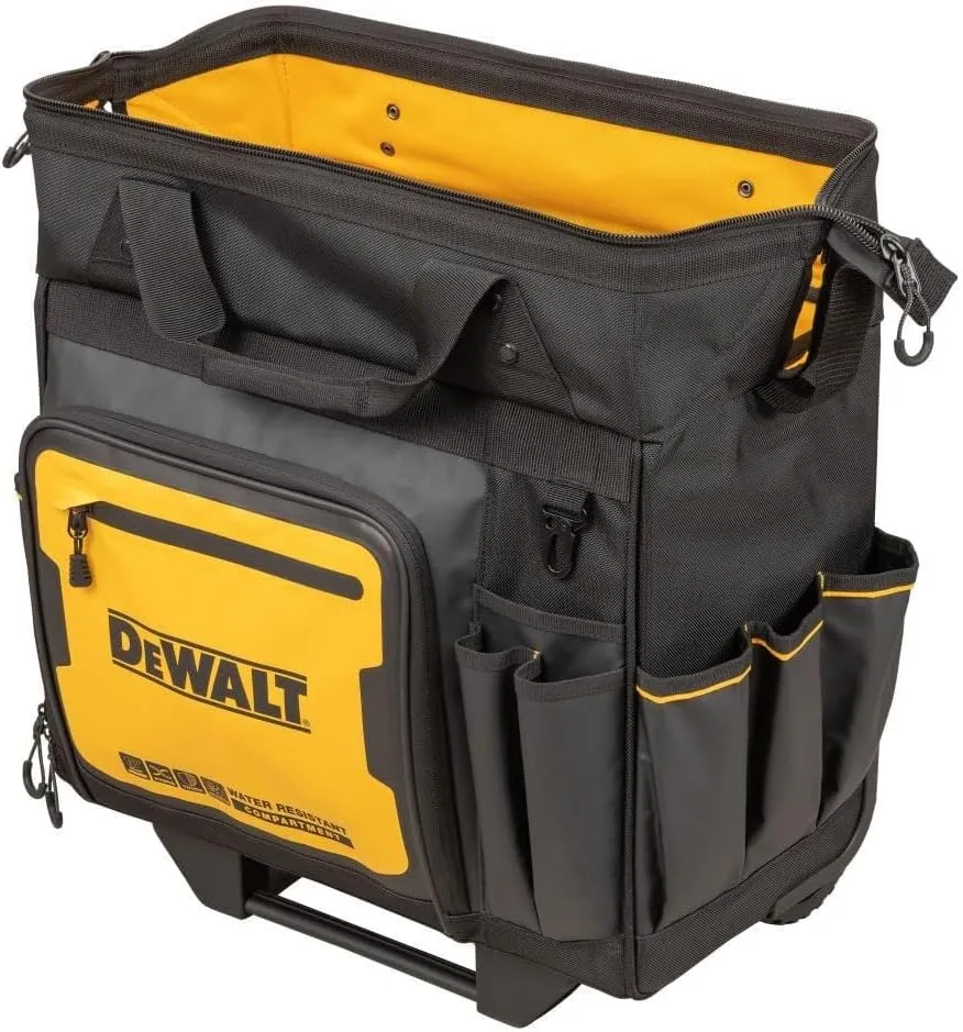 DEWALT 18 Inch Rolling Tool Storage Bag with 27 Pockets (DWST560107)