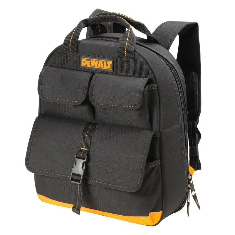 DeWalt 6 in. W X 19.75 in. H Ballistic Polyester Tool Charging Back Pack 23 pocket Black/Yellow 1 pc
