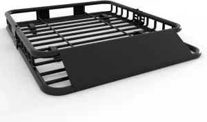 DEXSO 51" x 36" Universal Roof Rack Carrier Basket, 200 Lbs Capacity Roof Cargo Basket with Extension Luggage Holder Basket Heavy Duty for SUVs, Trucks, Vehicles