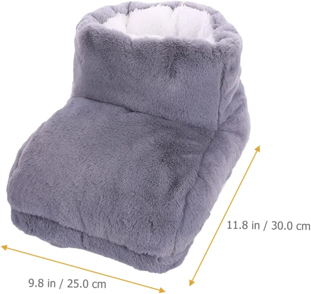 Didiseaon 2pcs Heated Shoes for Men Foot Heater Pad Fast Heating Plush Material Power Great for Study