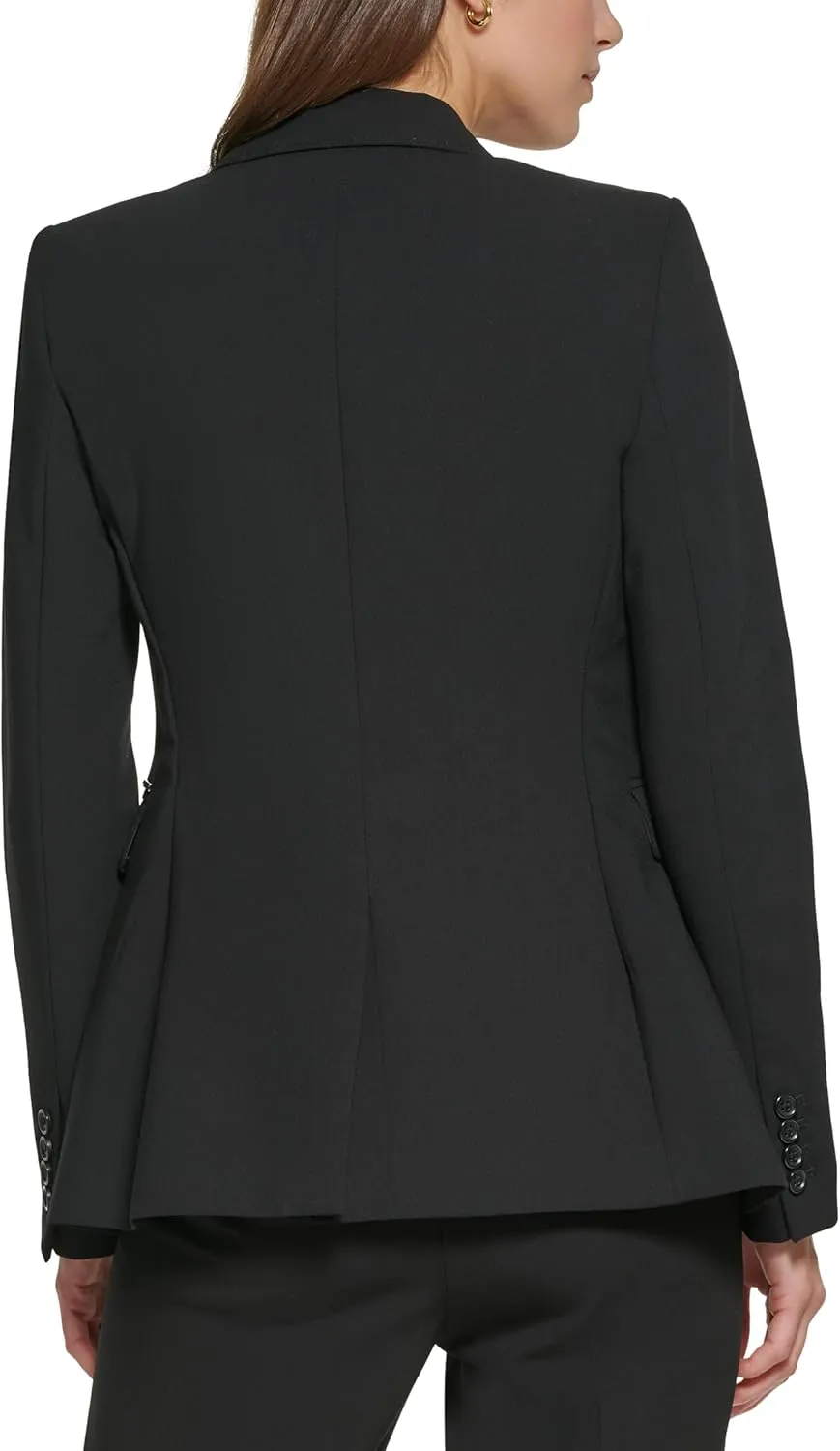 DKNY Women's Single Button Blazer