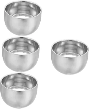 DOITOOL 4pcs Shaving Bowl Men Supply Large Capacity Shaving Mug Professional Shaving Bowl Smooth Surface Safe Material for Home and Travel