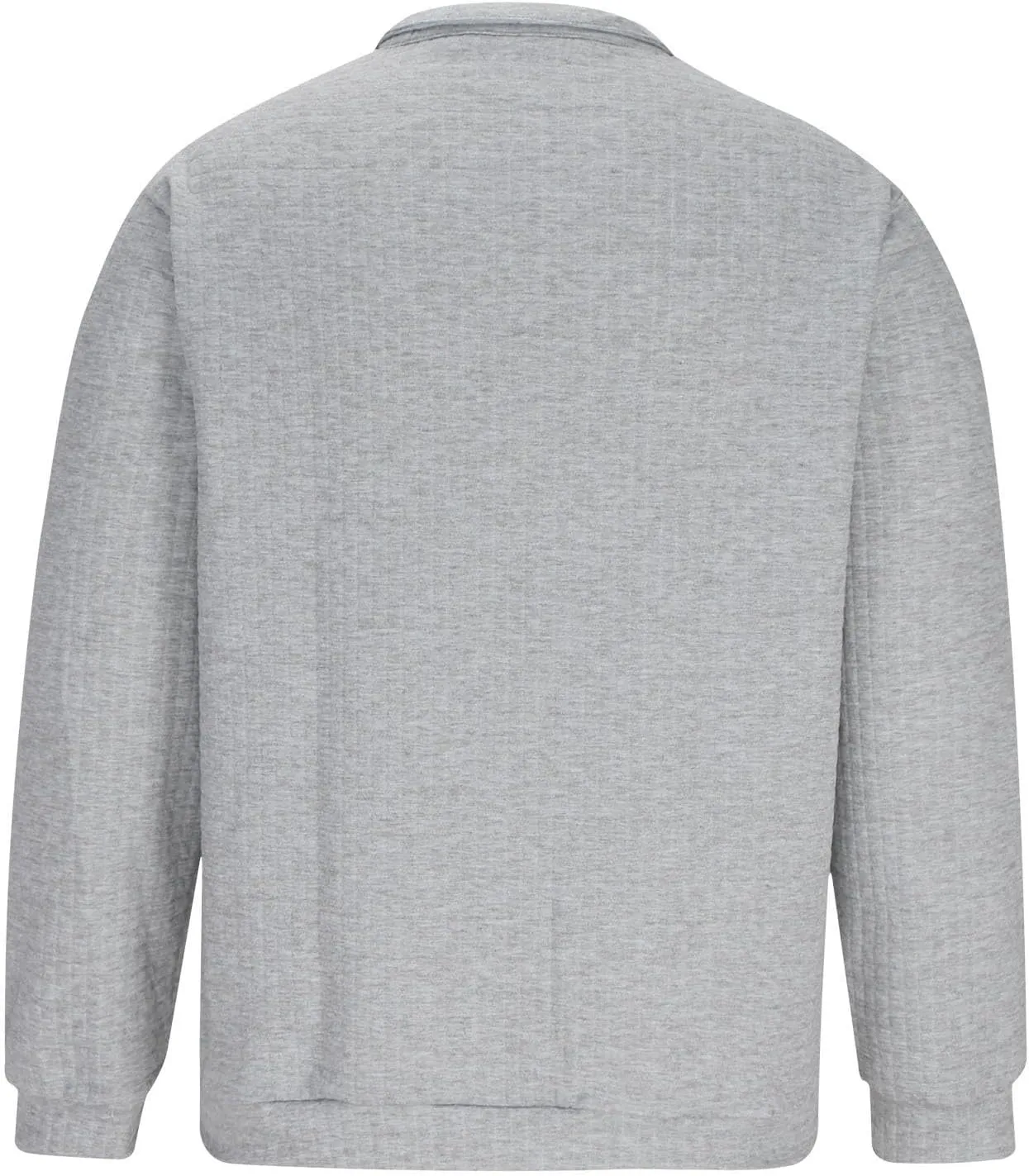 DOLKFU Sweatshirts for Men 1/4 Zipper Solid Color Waffle Pullover Hoodies Long Sleeve Loose Fit Casual Sweatshirt