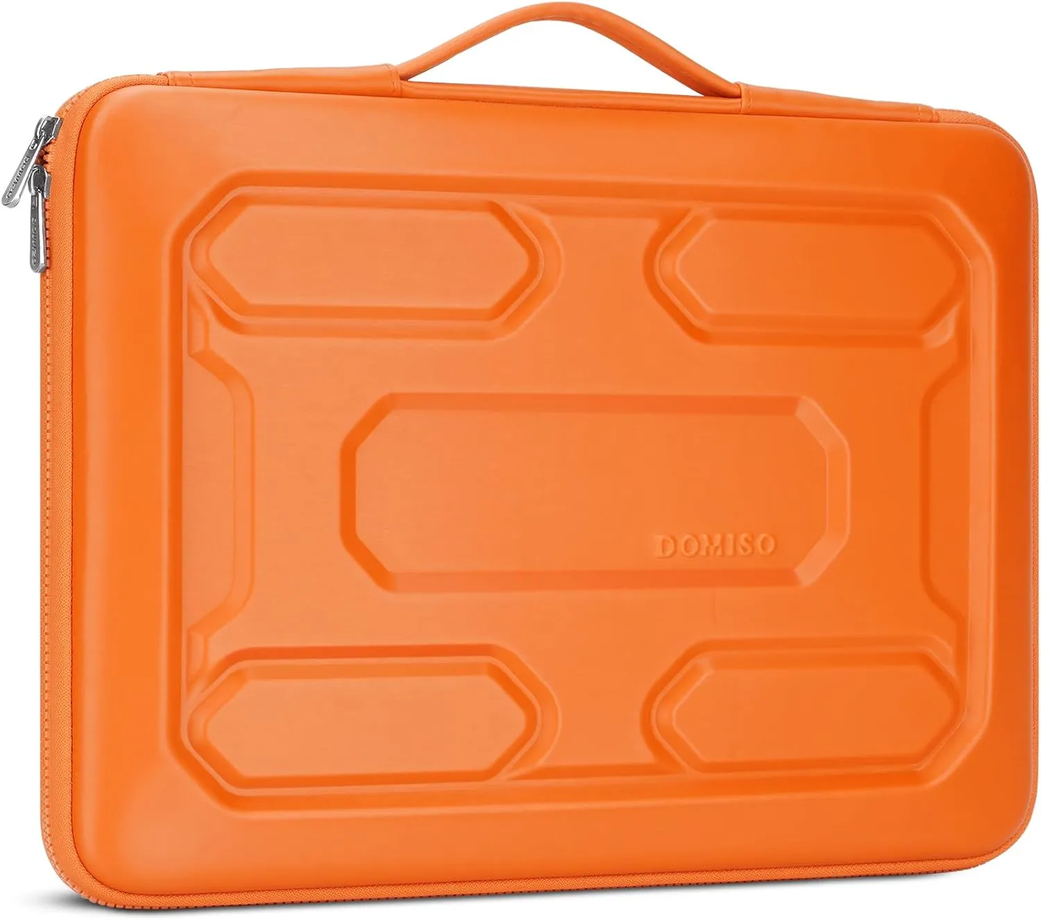 DOMISO 13.3 inch Laptop Sleeve with Handle Shockproof Computer Bag Waterproof EVA Protective Carrying Case for 13-13.3 inch Notebooks/13 MacBook Air/MacBook Pro Retina/Dell XPS 13/HP,Orange