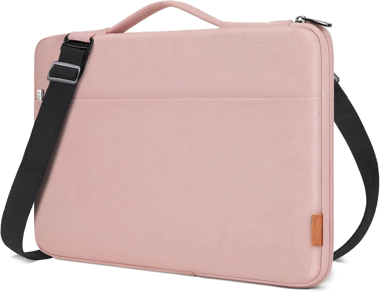 DOMISO 15.6 Inch Laptop Bag Cover Waterproof Shockproof Notebook Protective Sleeve Case Shoulder Bag Cover for 15.6" HP 15/ThinkPad E575/IdeaPad S510/Dell Alienware 15/Dell XPS 15,Pink
