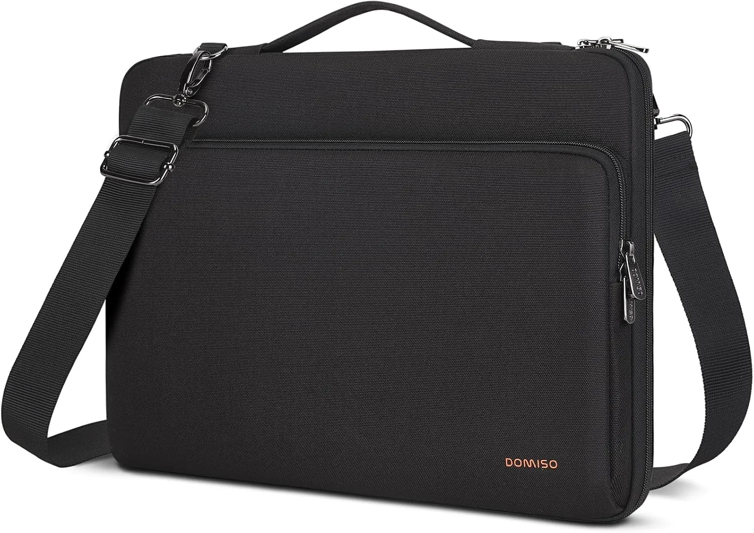DOMISO 16 Inch Laptop Bag Cover Waterproof Notebook Shockproof Sleeve Case Shoulder Bag Protective Cover for 16" Dell/HP Pavilion Envy/ThinkPad IdeaPad/ASUS Vivobook,Black