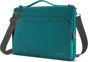 DOMISO 16 Inch Laptop Bag Cover Waterproof Notebook Shockproof Sleeve Case Shoulder Bag Protective Cover for 16" Dell/HP Pavilion Envy/ThinkPad IdeaPad/ASUS Vivobook,Turquoise