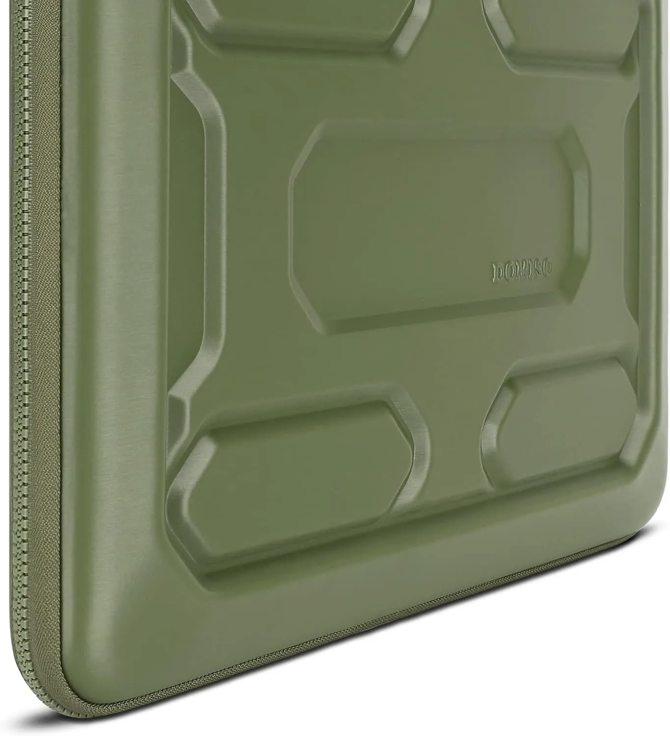 DOMISO 17 inch Laptop Sleeve with Accessory Bag Shockproof Waterproof EVA Protective Case for 17.3" ZBook Fury 17.3 G8/MSI GS73VR Stealth Pro/HP Envy 17/LG Gram 17"/ROG Strix GL702VS, Green