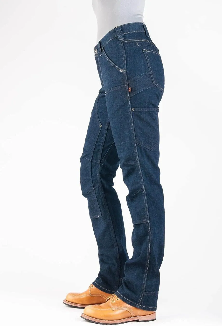 Dovetail Workwear Britt Utility Cargo Pants for Women, Straight Leg Fit, 11 Functional Pockets