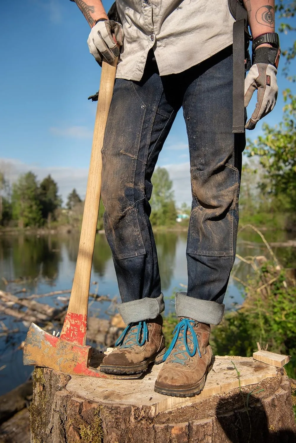 Dovetail Workwear Britt Utility Cargo Pants for Women, Straight Leg Fit, 11 Functional Pockets