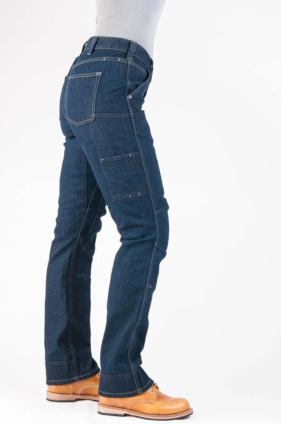 Dovetail Workwear Britt Utility Cargo Pants for Women, Straight Leg Fit, 11 Functional Pockets