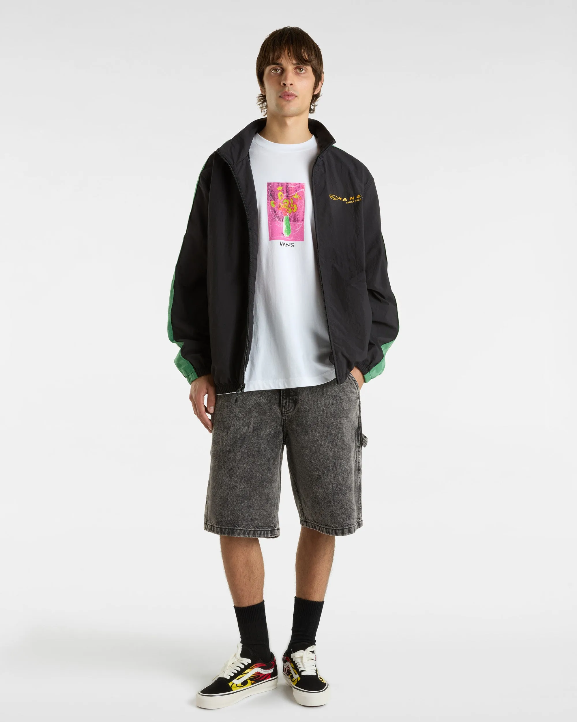 Drill Chore Loose Denim Shorts