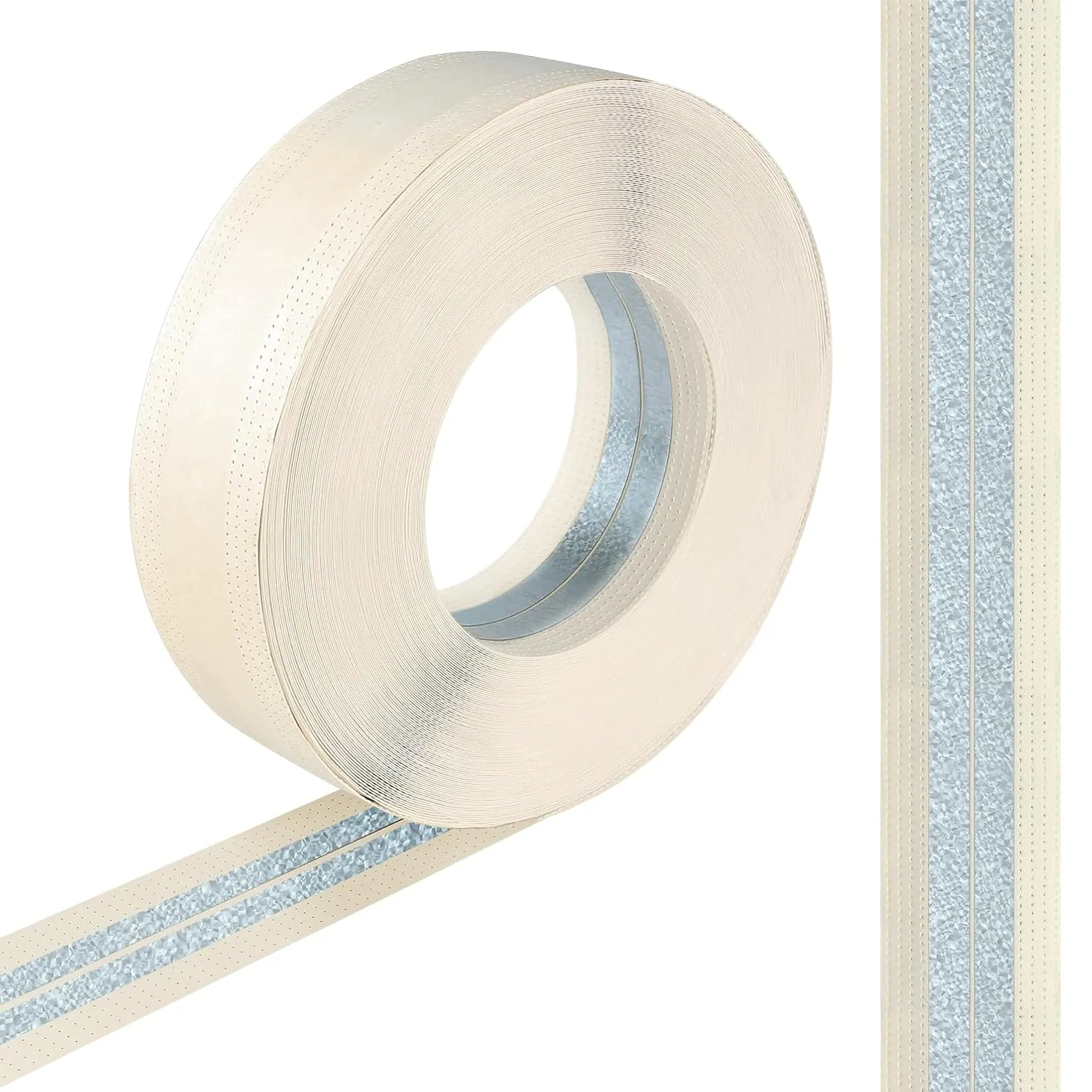 Drywall Corner Tape - Inside Corner Drywall Tape Metal Flex, 2 in. x 150 Ft., No Adhesive Side