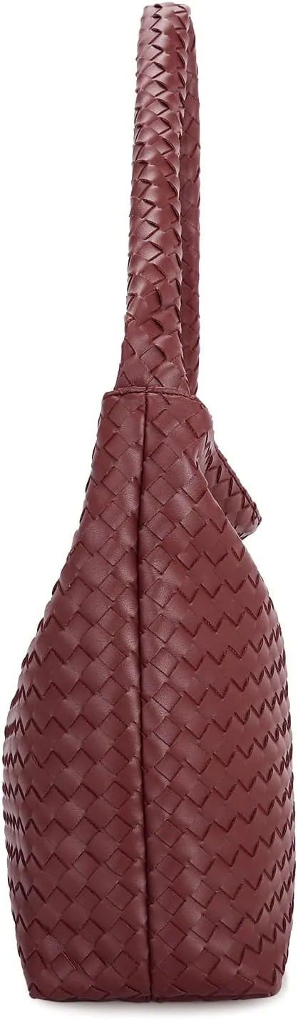 E Woven Shoulder Bag for Women Large Tote Hobo Bag Top Handle Handbag