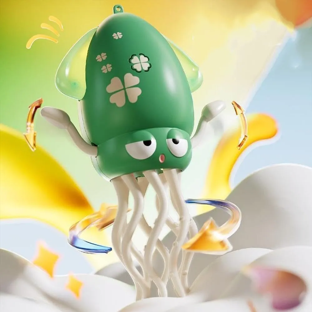 Electric Auto-Avoid Crawling Octopus Tummy Time Toy with LED Music, Crazy 8-Leg Magic Auto Dancing Octopus Sensor Toy, Smart-Tentacle Self-Navigating Robotic Pet Toys for Indoor Cat Dog(2pcsc)